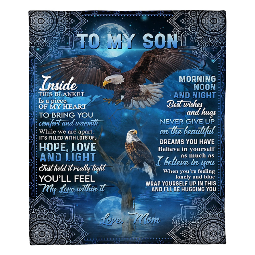 Gift For Son Blanket, To My Son Flying Eagle Fleece Blanket Home Decor Bedding Couch Sofa Soft And Comfy Cozy Fleece Blanket Home Decor Bedding Couch Sofa Soft And Comfy Cozy 1624440297442.jpg