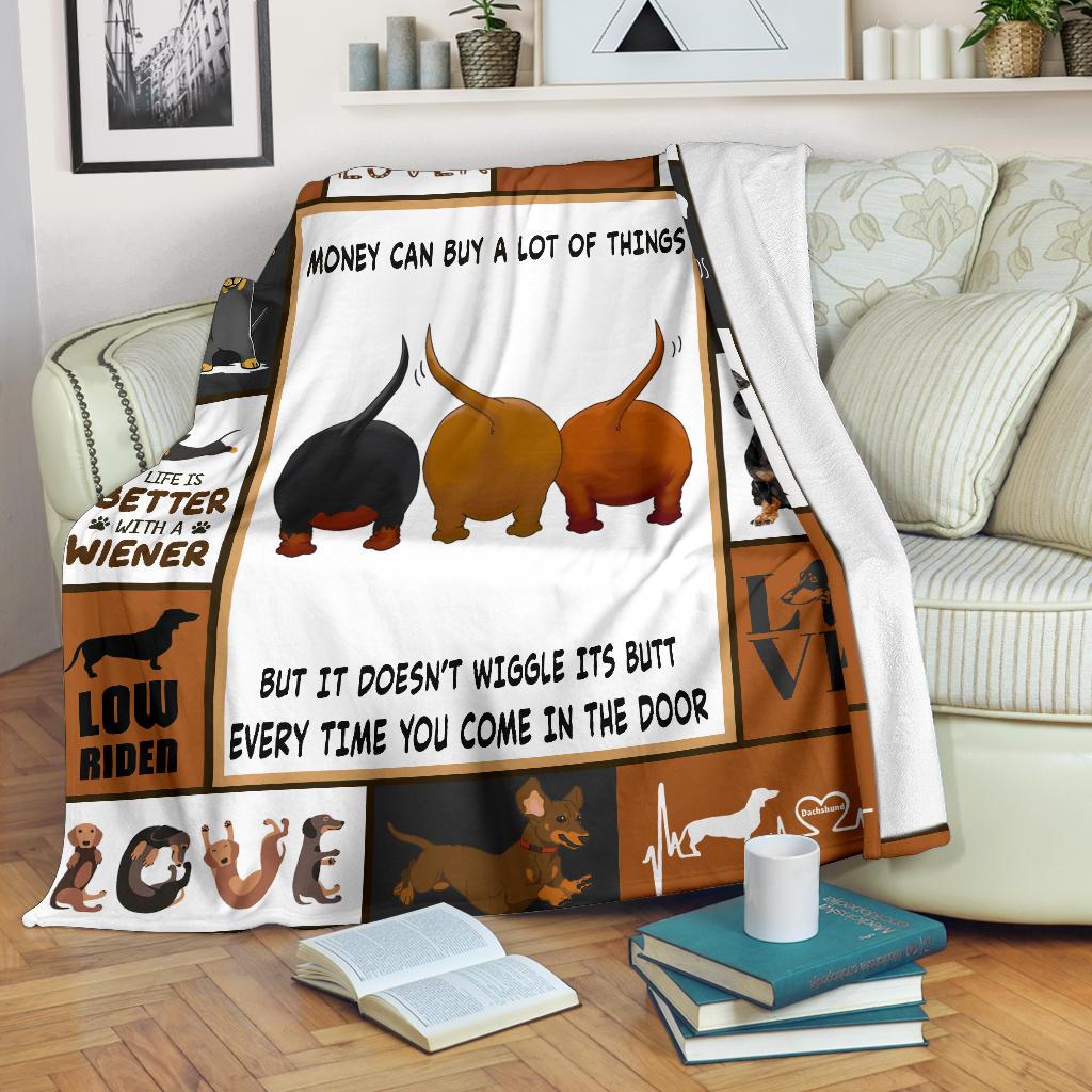 Dachshund Money Can Buy A Lot Of Things Blanket Gift For Dachshund Dog Lovers Birthday Gift Home Decor Bedding Couch Sofa Soft And Comfy Cozy 1625472575172.jpg