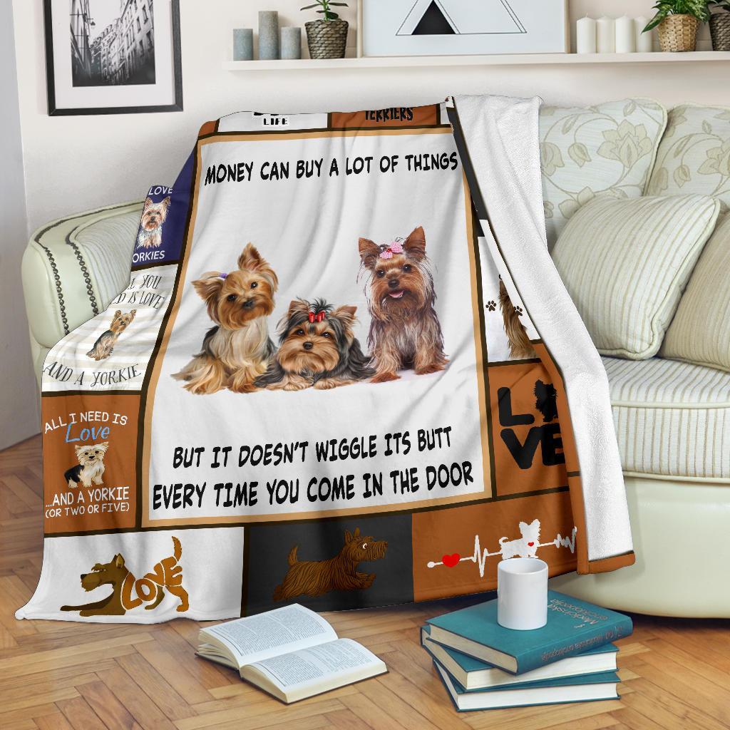Yorkie Money Can Buy A Lot Of Things Blanket Gift For Yorkie Dog Lovers Birthday Gift Home Decor Bedding Couch Sofa Soft And Comfy Cozy 1625474597842.jpg