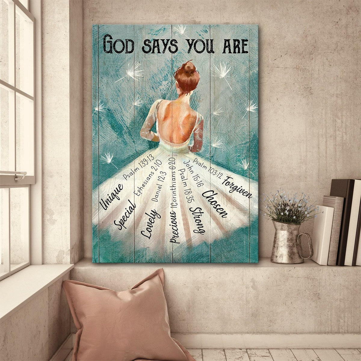 Ballet God Portrait Canvas Says You Are, Gift For Ballet Lovers Birthday Home Decor Wall Art Visual Art 1625736689509.jpg