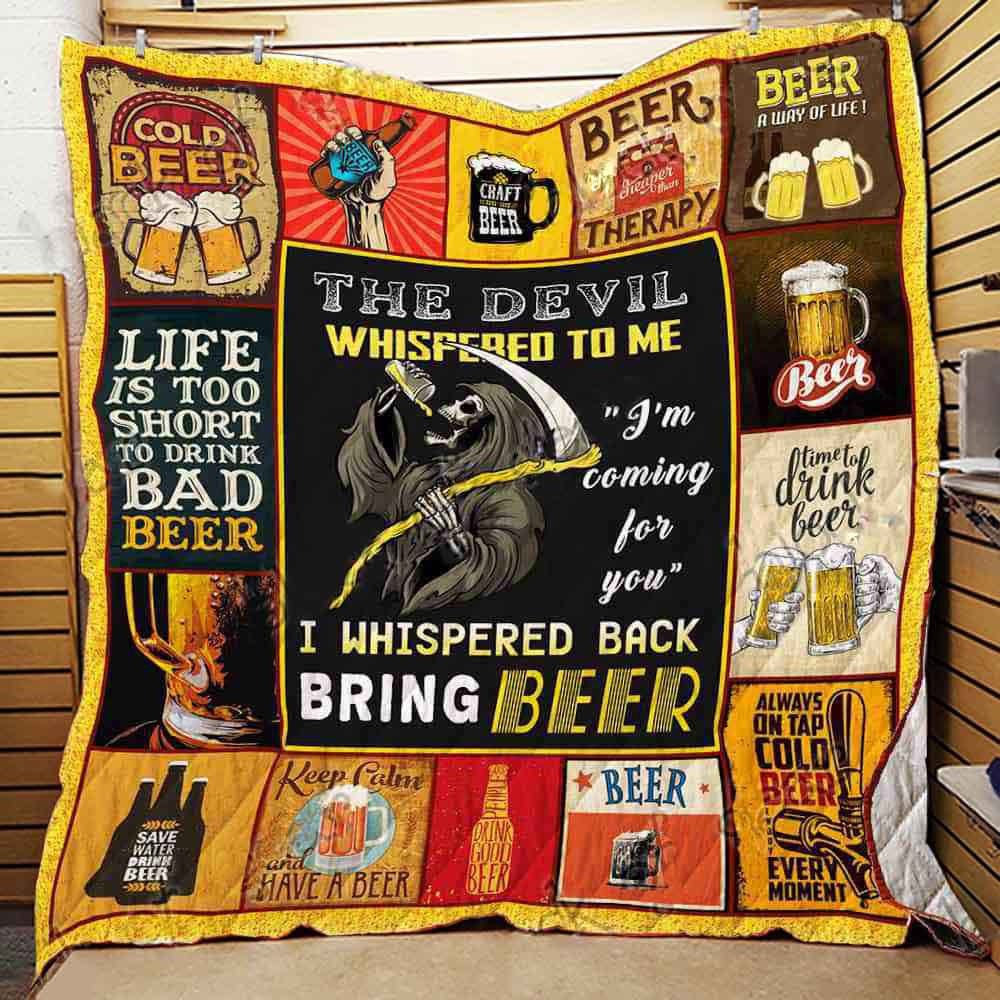 The Devil Whispered Me I M Coming For You I Whispered Back Bring Beer Great Blanket Gifts For Birthday Christmas Thanksgiving Bedding Couch Sofa Soft And Comfy Cozy 1626056811701.jpg