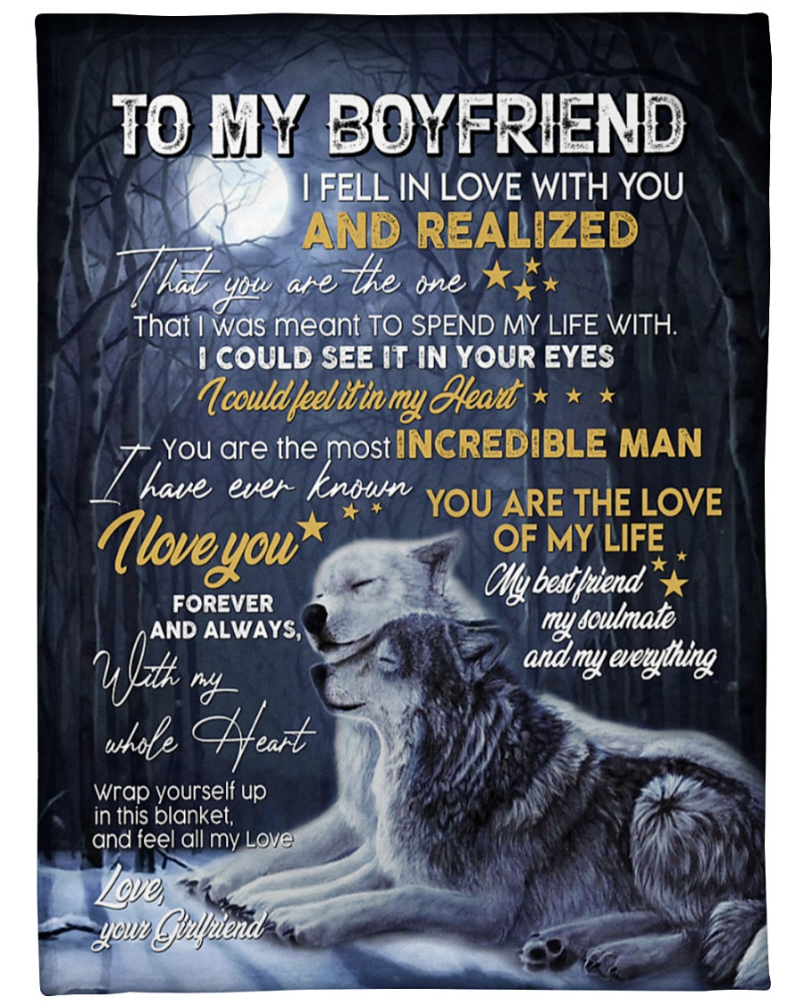 Best Valentine Gift For Boyfriend, Wolf To My Boyfriend I Fell In Love With You - Love, Your Girlfriend 1626145031380.jpg