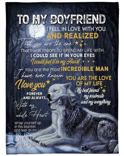 Best Valentine Gift For Boyfriend, Wolf To My Boyfriend I Fell In Love With You - Love, Your Girlfriend 1626145031380.jpg