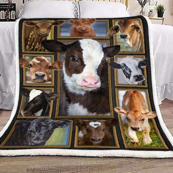 Cow Cute Cows  Sherpa Fleece Blanket 1626749246021.jpg