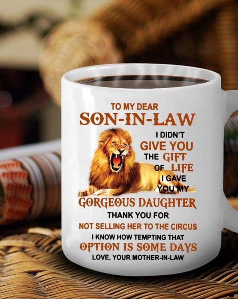 Lion To My Dear Son In Law Mug 1626841424934.jpg