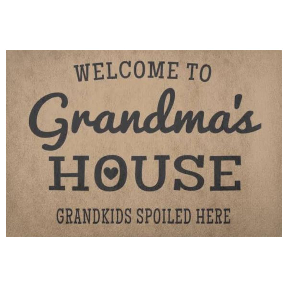 Welcome To Grandma's House Grandkids Spoiled Here Doormat - Cute Grandma Gift Doormat Warm House Gift Welcome Mat Gift for Friend Family 1626852603620.jpg