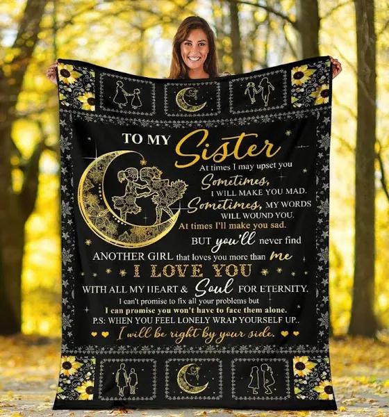 Gift For Sister Blanket, To My Sister I Will Be Right By Your Side 1627015062577.jpg