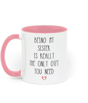 Being my sister is the only gift you need - Mug for sister  1627026235738.jpg
