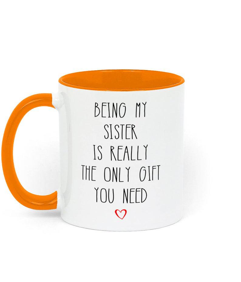 Being my sister is the only gift you need - Mug for sister  1627026236784.jpg