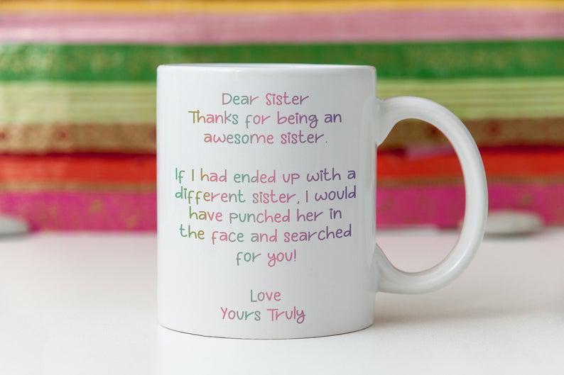 Dear sister gift, coffee Mug 1627026343795.jpg