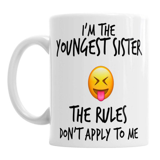 Youngest Sister Mug - Siblings Rules - Emoji Coffee Mugs  1627026347968.jpg