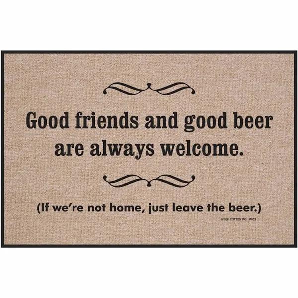 If We're not Home, Just Leave the Beer Indoor and Outdoor Doormat Warm House Gift Welcome Mat Gift for Friends Birthday Gift 1627629117222.jpg