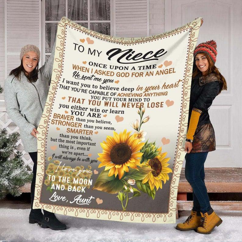 To My Niece There Was A Girl Who Stole My Heart She Called Me Aunt Blanket, Annivesary Gift, 1627869596970.jpg