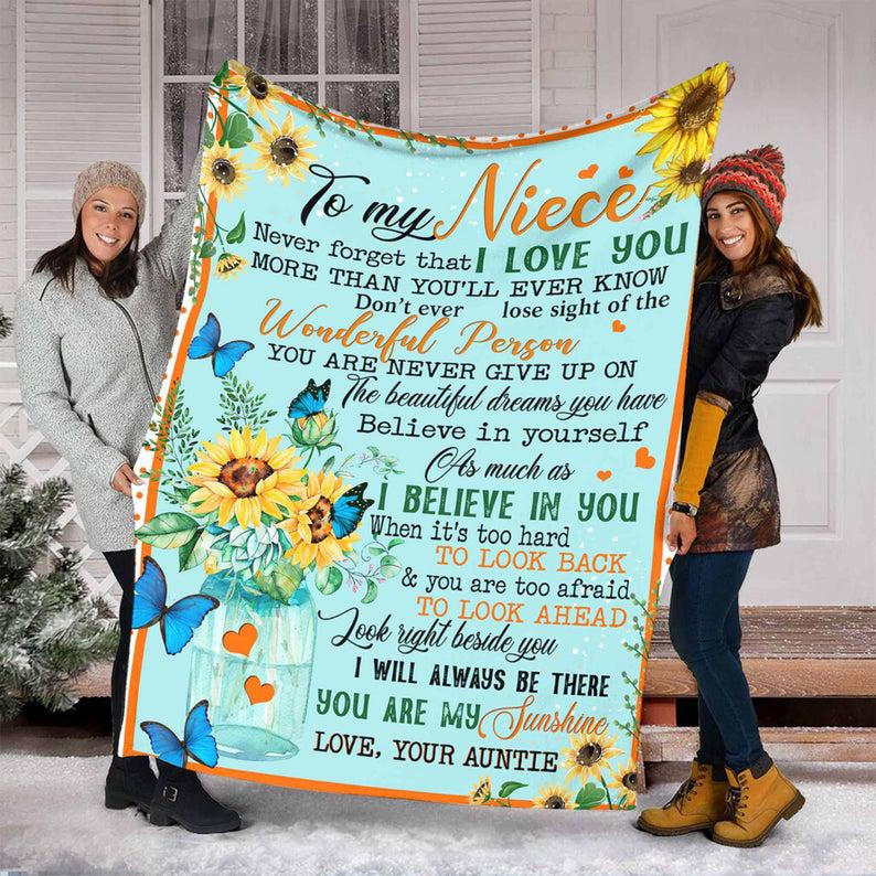 To Niece Never Forget That I Love You More Than You'll Ever Know Blanket,   Gift For Niece 1627869598607.jpg