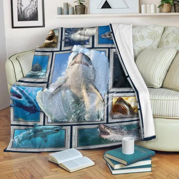 Gift For Shark Lover, Shark Blanket, Shark Fleece, Shark Throw Blanket, Shark Kid Blanket, Shark Lover, Shark Gifts 1627955649465.jpg