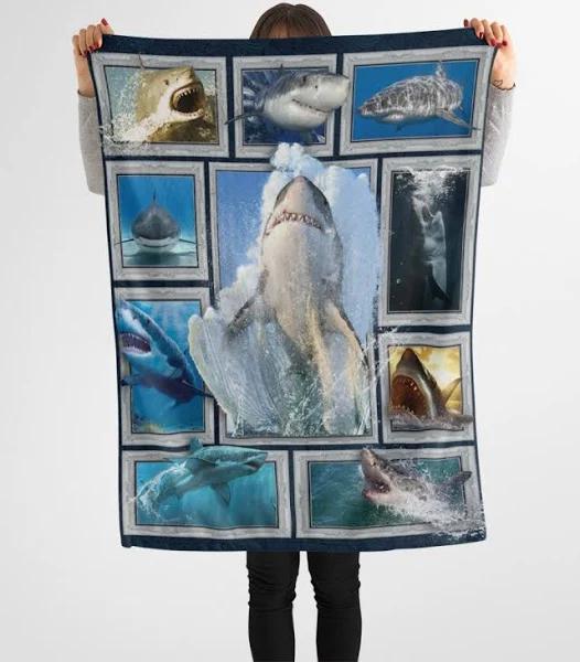 Gift For Shark Lover, Shark Blanket, Shark Fleece, Shark Throw Blanket, Shark Kid Blanket, Shark Lover, Shark Gifts 1627955651000.jpg