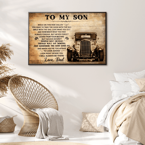 Gift For Son Landscape Canvas TO MY SON LOVE DAD HOT ROD Family Birthday Home Decor Wall Art Visual Art 1627981489939.png