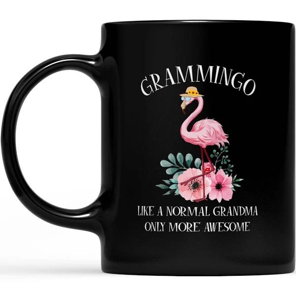 Grammingo Normal Grandma Only More Awesome - Black Mug Double Side Printed Ceramic Coffee Mug Tea Cups Latte 1628049276881.jpg