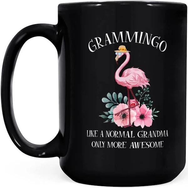 Grammingo Normal Grandma Only More Awesome - Black Mug Double Side Printed Ceramic Coffee Mug Tea Cups Latte 1628049277542.jpg