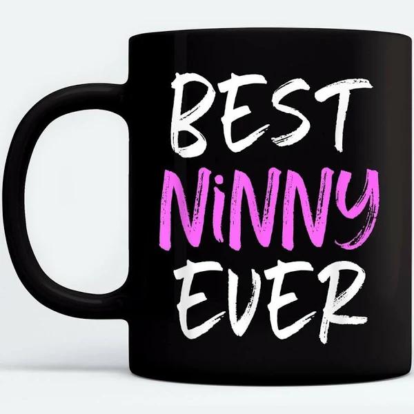 Gifts For Grandparents Gift For Grandma - Best Ninny Ever Cool Funny Mug Black Mug Double Side Printed Ceramic Coffee Mug Tea Cups Latte 1628049283225.jpg