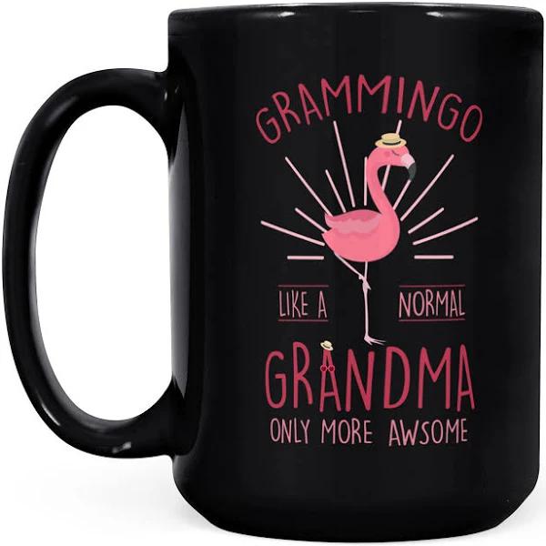 Grammingo Like A Normal Grandma Only More Awesome - Black Mug Double Side Printed Ceramic Coffee Mug Tea Cups Latte 1628049285391.jpg