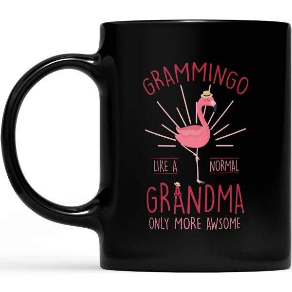 Grammingo Like A Normal Grandma Only More Awesome - Black Mug Double Side Printed Ceramic Coffee Mug Tea Cups Latte 1628049285692.jpg