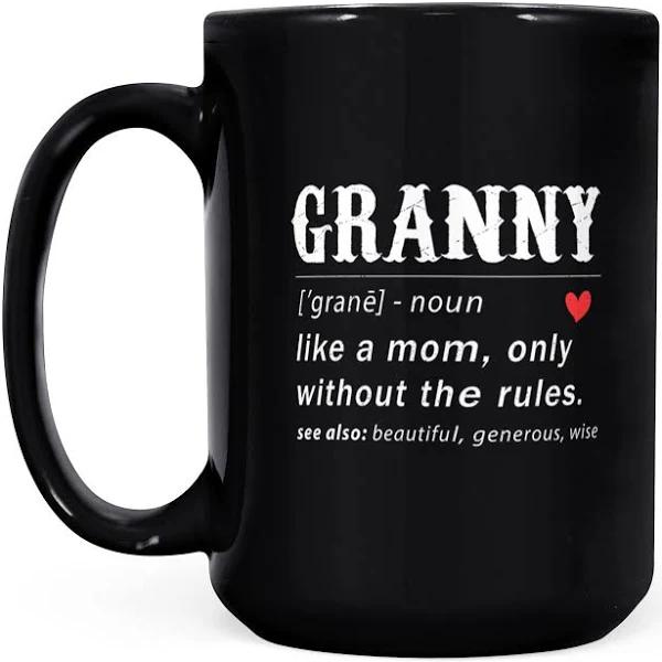 Granny Definition - Black Mug Double Side Printed Ceramic Coffee Mug Tea Cups Latte 1628049287450.jpg