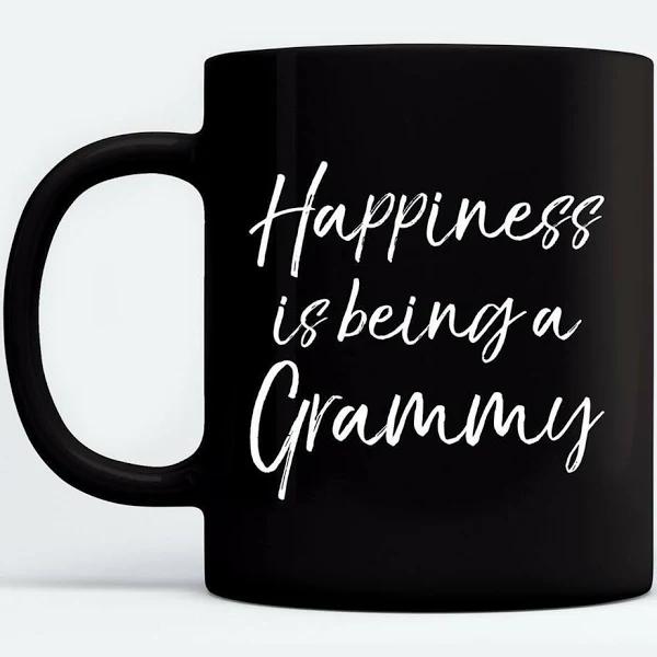 Cute Grandmother Gift Women's Happiness is Being a Grammy Black Mug Double Side Printed Ceramic Coffee Mug Tea Cups Latte 1628049295021.jpg
