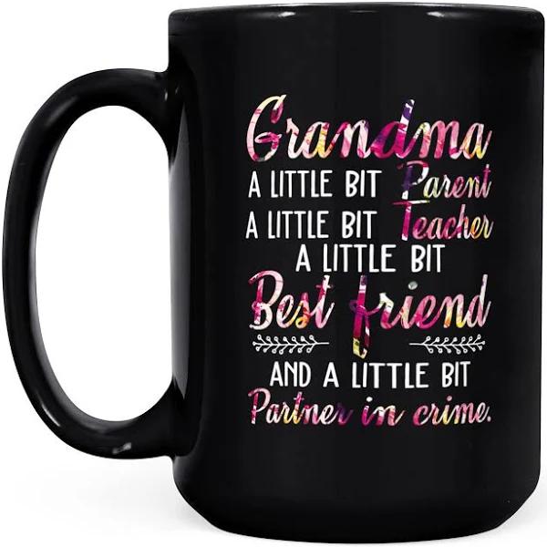 Grandma A Little Bit Best Friend - Black Mug Double Side Printed Ceramic Coffee Mug Tea Cups Latte 1628049296198.jpg