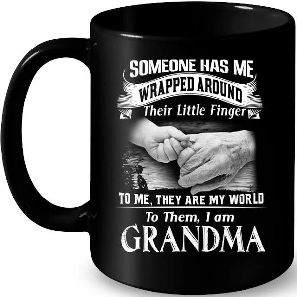 Great Idea for Grandma - Someone Has Me To Me Black Mug Double Side Printed Ceramic Coffee Mug Tea Cups Latte 1628049297531.jpg