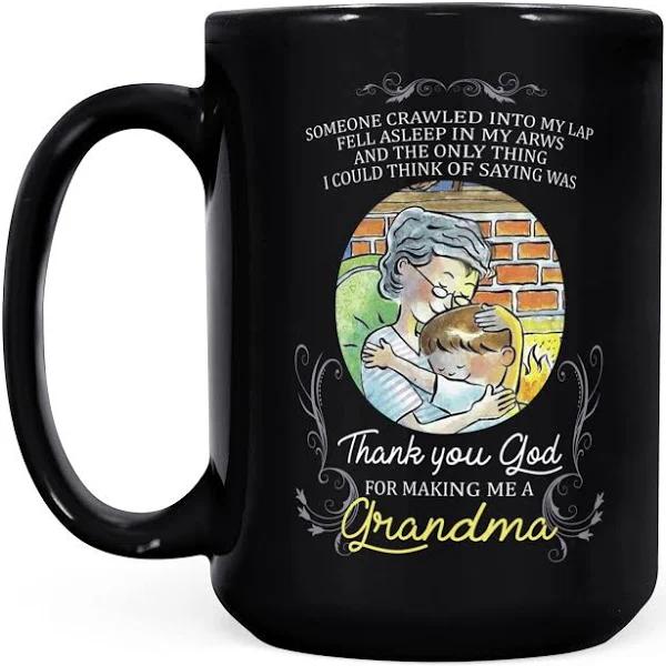 Thank You For Making Me A Grandma - Black Mug Double Side Printed Ceramic Coffee Mug Tea Cups Latte 1628050042909.jpg
