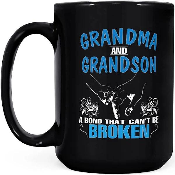 Grandma And Grandson A Bone That Can't Be Broken - Black Mug Double Side Printed Ceramic Coffee Mug Tea Cups Latte 1628050043311.jpg