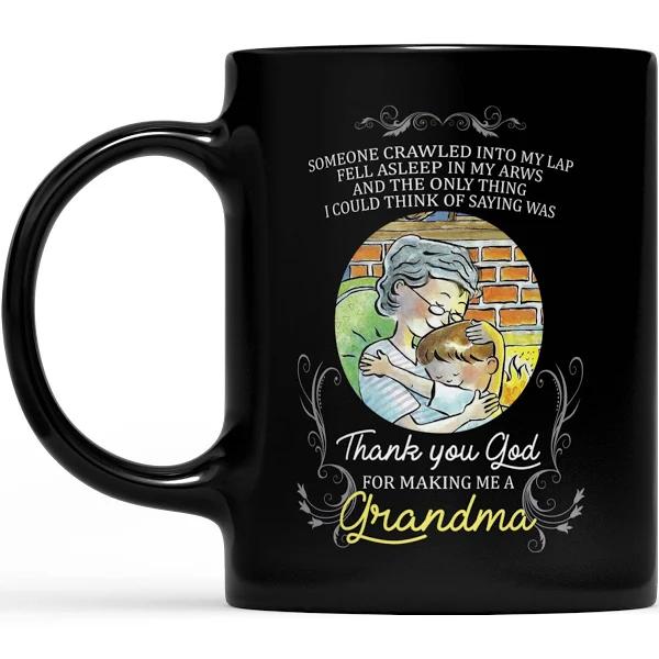 Thank You For Making Me A Grandma - Black Mug Double Side Printed Ceramic Coffee Mug Tea Cups Latte 1628050043501.jpg