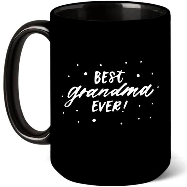 Best Grandma Dots Photo Coffee Mug - Black Mug Double Side Printed Ceramic Coffee Mug Tea Cups Latte 1628050835348.jpg