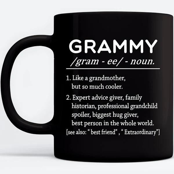 Grammy Like A Grandmother But So Much Cooler Black Mug Double Side Printed Ceramic Coffee Mug Tea Cups Latte 1628050852026.jpg