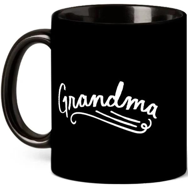Hand Lettered Grandma Black Mug Double Side Printed Ceramic Coffee Mug Tea Cups Latte 1628051242413.jpg