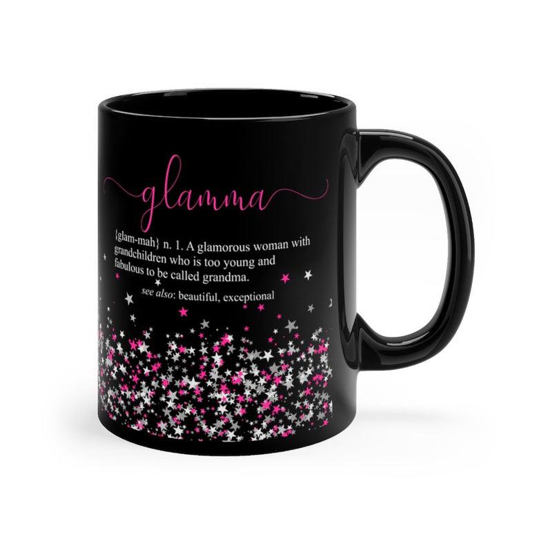 Glamma Pink - Grandma Coffee Mug Black Mug Double Side Printed Ceramic Coffee Mug Tea Cups Latte 1628052230326.jpg