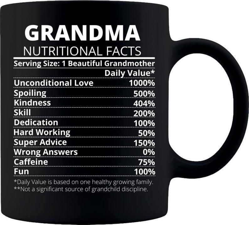 Grandma Coffee Mug - Facts Coffee Mug Black Mug Double Side Printed Ceramic Coffee Mug Tea Cups Latte 1628052239733.jpg