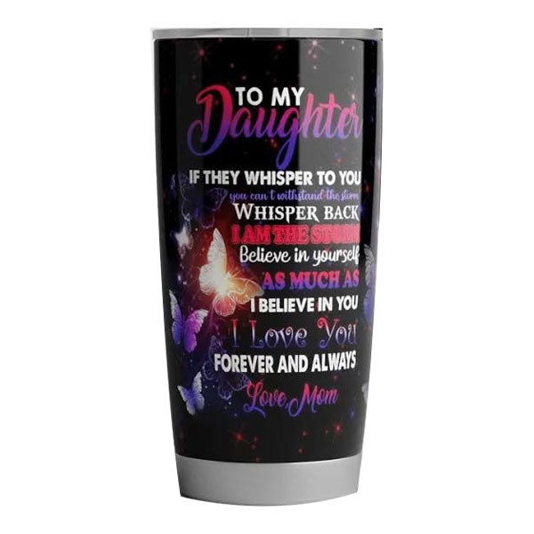 To My Daughter Sunshine Red Sunflower Stainless Steel Skinny Tumbler Bulk, Double Wall Vacuum Slim Water Tumbler Cup With Lid, Reusable Metal Travel Coffee Mug 1628135825663.jpg