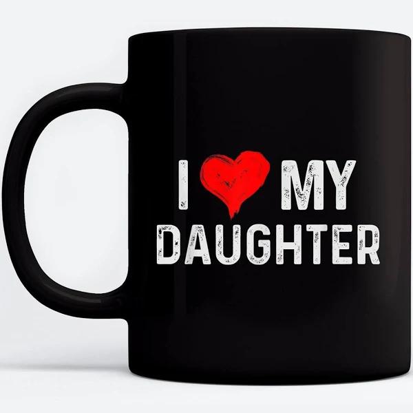 I Heart My Daughter Lovely Mug Gift For Daughter Black Mug Double Side Printed Ceramic Coffee Mug Tea Cups Latte 1628149576810.jpg