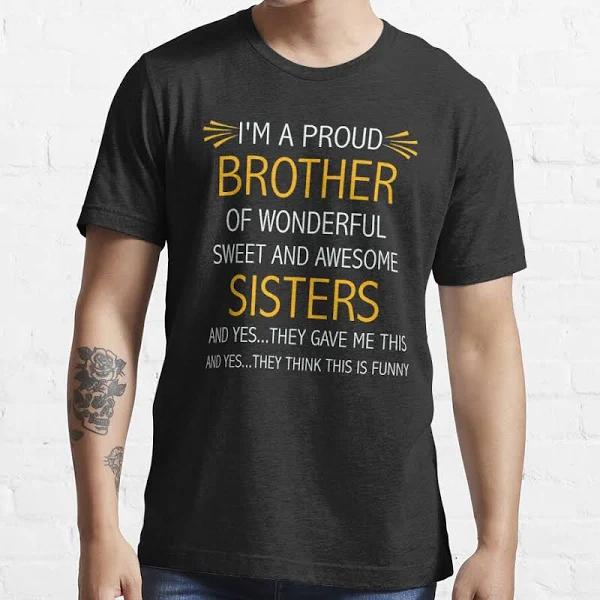 Brother Tee, Brother Tshirt, Brother Gift, Gift to Brother from Sisters, Brother T-shirt 1628244946962.jpg