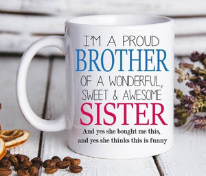 BROTHER MUG | From your awesome sister| Funny Brother Gift| Gift for Brother| Uncle Gift  1628307056984.jpg