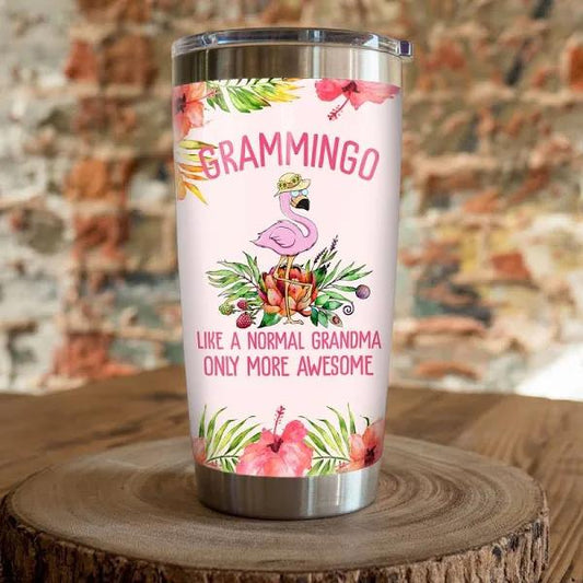 Gift For GrandmaTumbler,Flamingo Grandma Only More Awesome 1628476533722.jpg