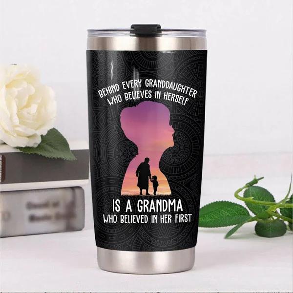 Grandma Believed In Her Grandaughter First Stainless Steel Skinny Tumbler Bulk, Double Wall Vacuum Slim Water Tumbler Cup With Lid, Reusable Metal Travel Coffee Mug 1628476560117.jpg