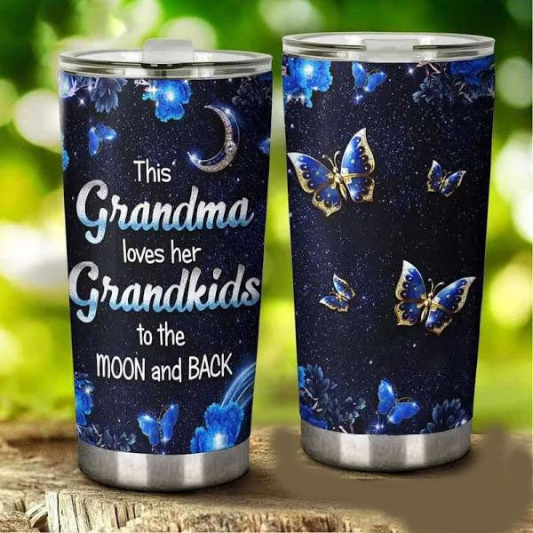 This Grandma Loves Grandkid Moon And Back Blue Butterfly Stainless Steel Skinny Tumbler Bulk, Double Wall Vacuum Slim Water Tumbler Cup With Lid, Reusable Metal Travel Coffee Mug 1628481330598.jpg