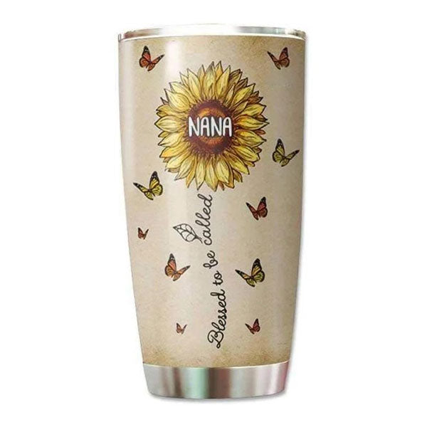 Blessed To Be Called Nana Sunflower Gifts For Grandma Stainless Steel Skinny Tumbler Bulk, Double Wall Vacuum Slim Water Tumbler Cup With Lid, Reusable Metal Travel Coffee Mug 1628482218120.jpg