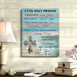 I Can Only Imagine - Seashells Cross Portrait Canvas Gift For Friend Family Seashells Lover Home Decor Wall Art Visual Art 1628669058171.jpg