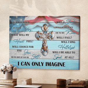 I Can Only Imagine - Seashells Cross Landscape Canvas Gift For Friend Family Seashells Lover Home Decor Wall Art Visual Art 1628669157120.png