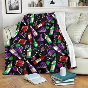 Wine Fleece Blanket Throw Blanket 1628676745403.jpg