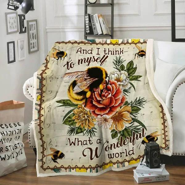 What A Wonderful World Bee Sofa Throw Blanket - Adult 1628744245572.jpg